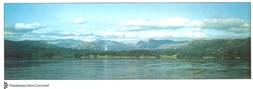 Windermere from Lowwood postcards